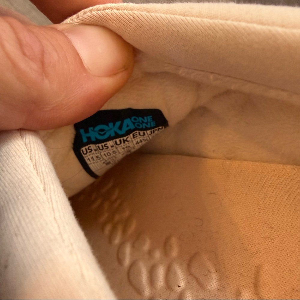 Hoka One One Women's Cream/Beige Sneakers - Picture 6 of 7